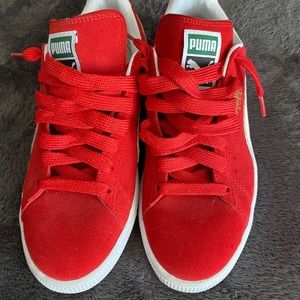 Red Suede Puma